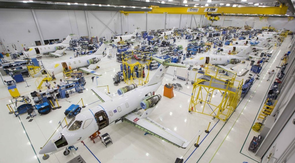 HondaJet assembly line