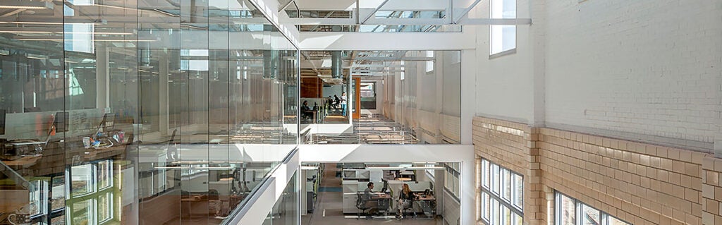 Interior of modern office building