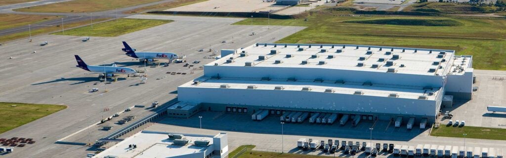 FedEx planes at airport